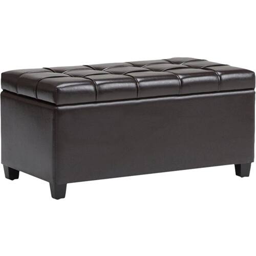 Alt View 14. Simpli Home - Sienna Storage Ottoman Bench - Tanner's Brown.