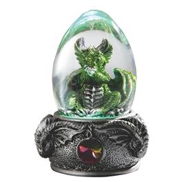 FC Design - 3.75"H LED Dragon in Acrylic Egg Figurine Statue Office/Computer Desk Tabletop Medieval Gaming Home Decor Gift - Multi-Color