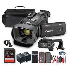 Canon - XA60 PAL Professional UHD 4K Camcorder + 128GB SDXC Memory Card + More (Bundle)