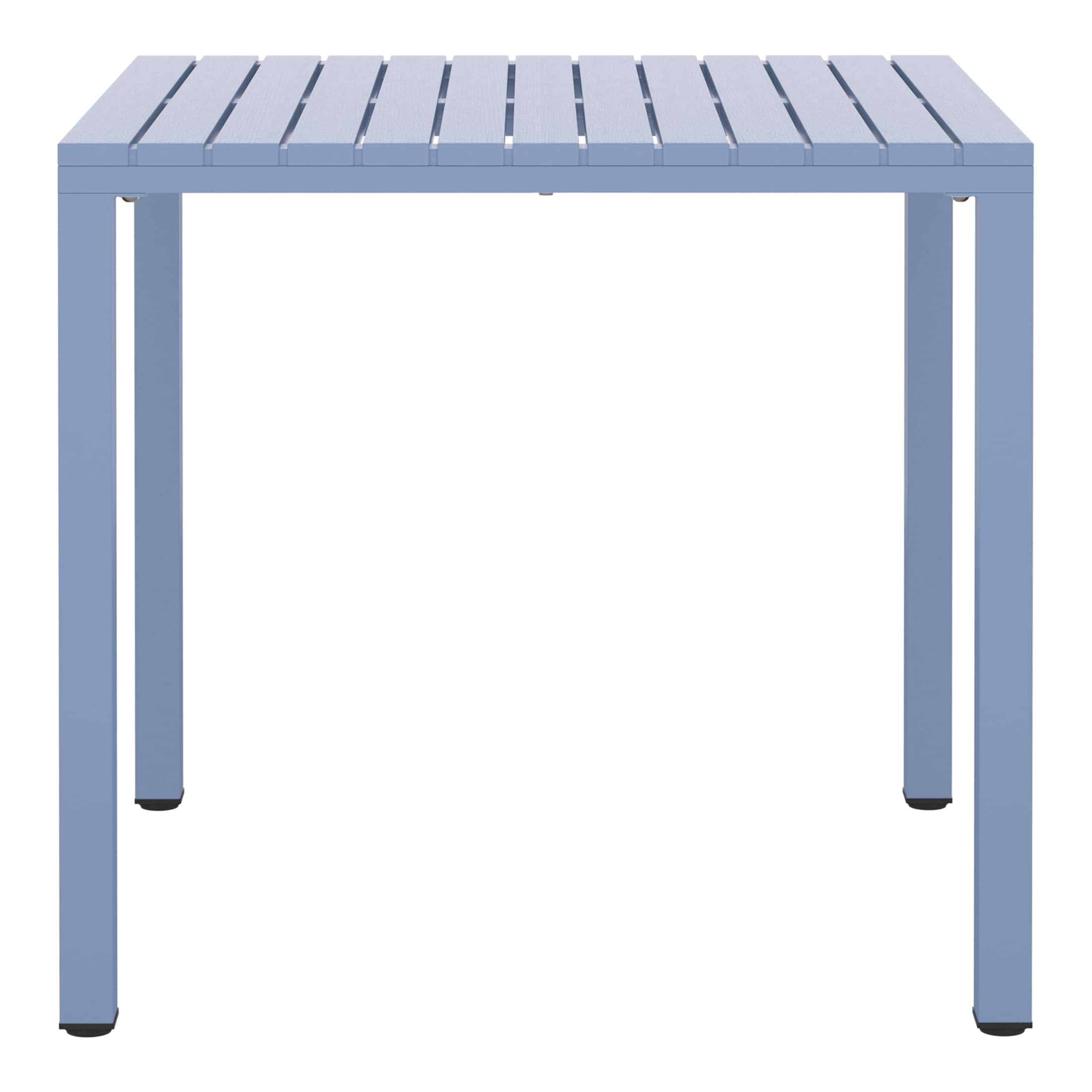 "WestinTrends - Playa 31.5"" Iron Metal Frame Outdoor Square Patio Dining Table - French Blue" price history on PriceWatchPro