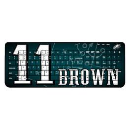 Keyscaper - A.J. Brown Philadelphia Eagles Wireless Keyboard - Black