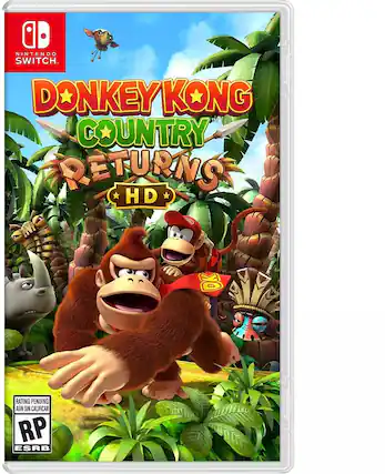 Nintendo Switch - Donkey Kong Country Returns HD - DK - Rating Pending - Aún sin calificar - RP - ESRB - E10+ (Everyone 10+)