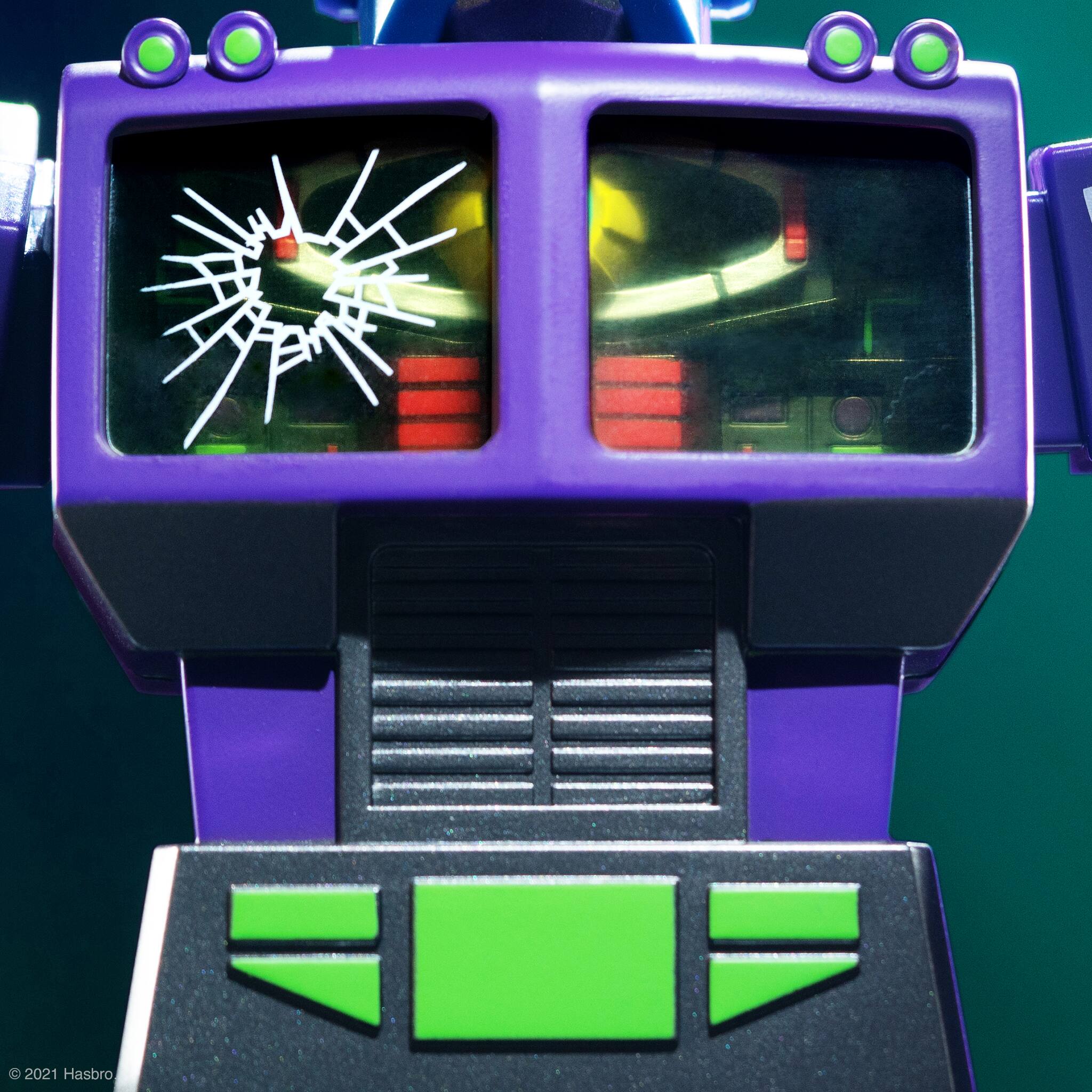 Alt View 13. Super7 - Transformers Shattered Glass 11” Super Cyborg Action Figure - Optimus Prime - Purple.