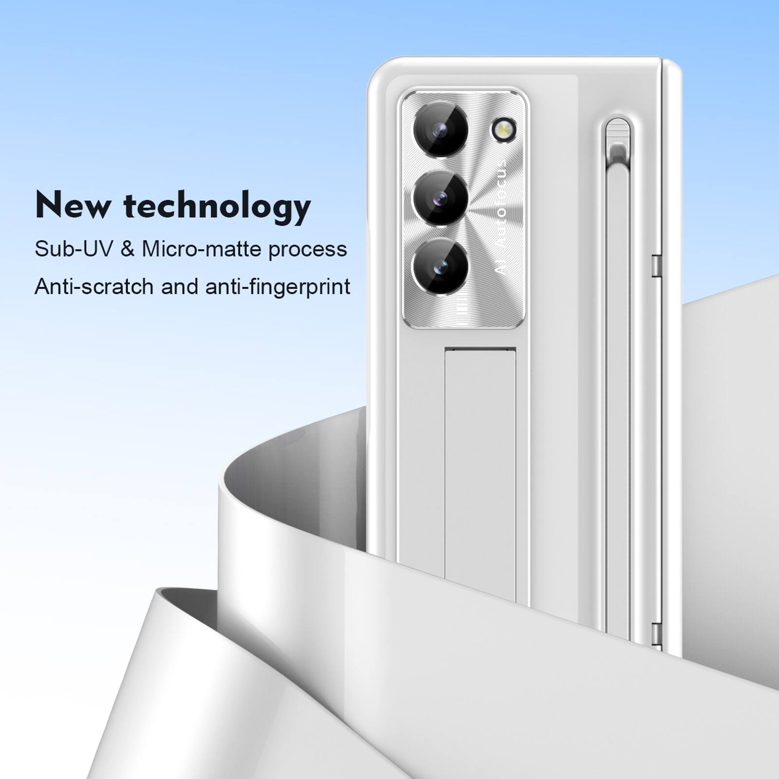 New technology  
Sub-UV & Micro-matte process  
Anti-scratch and anti-fingerprint  
Auto Focus