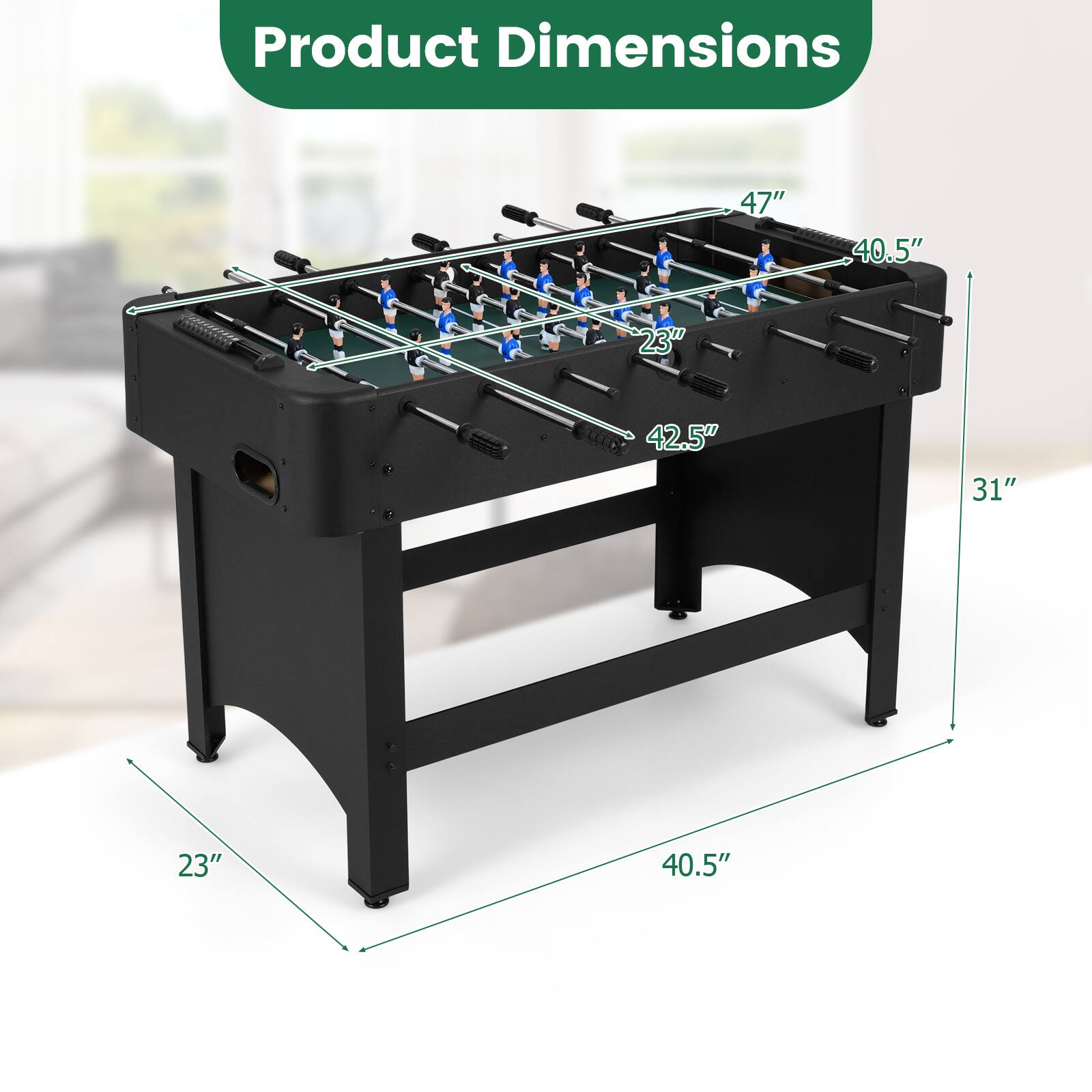 Product Dimensions: 47" x 40.5" x 23" x 42.5" x 31" x 23" x 40.5"
