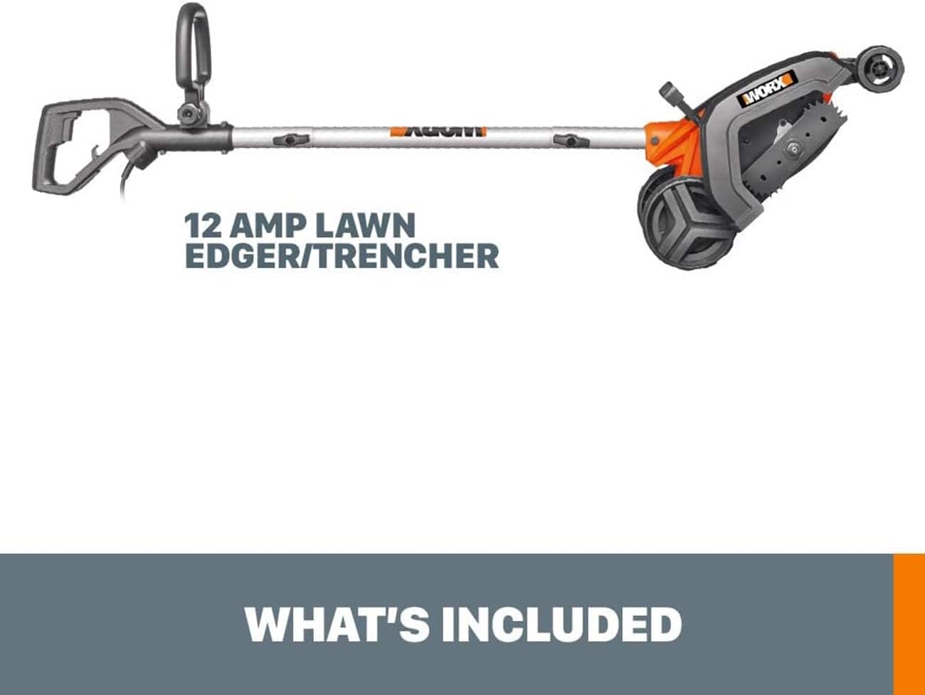 AUAT WWORX 12 AMP LAWN EDGER/TRENCHER WHAT'S INCLUDED