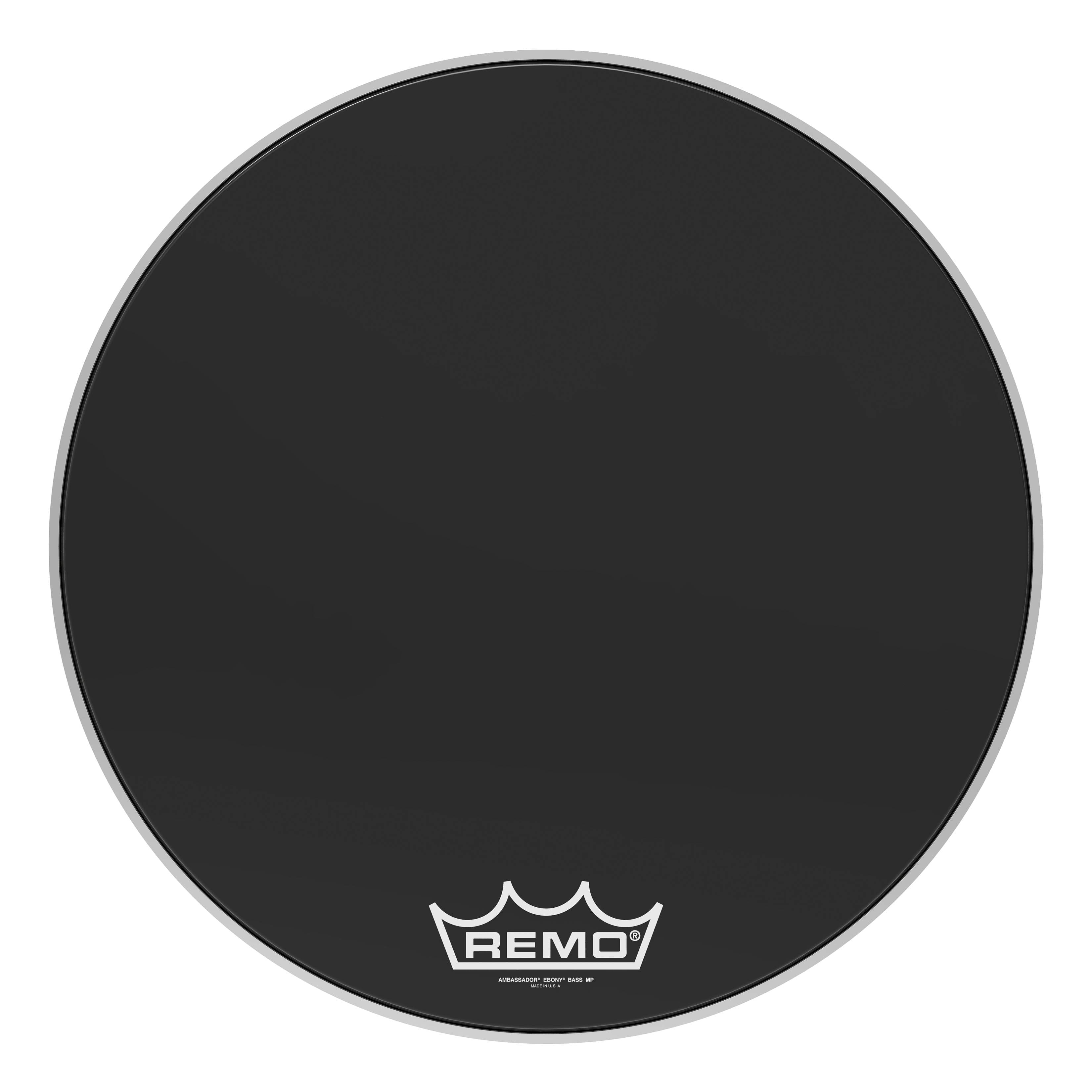 Remo - Bass, Ambassador, Ebony, 24 Diameter, Mp price history on PriceWatchPro