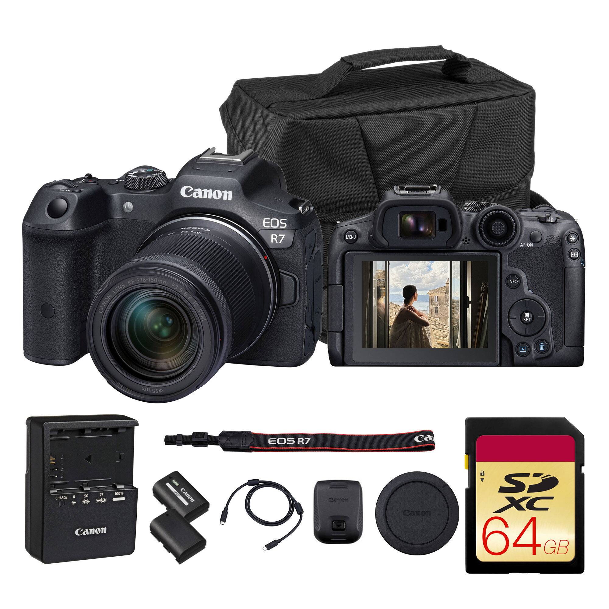 Canon EOS R7 M AF-ON  
518-150mm LENS F3.5-6.3  
58.3 CANON D STM N  
Canon EOS R7  
Canon 40 SD XC 64G GB