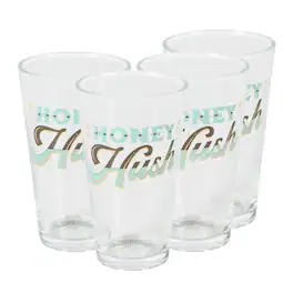Wanda June Home - By Miranda Lambert 4 Piece 16 Ounce Glass Honey Hush Tumbler Set - Clear