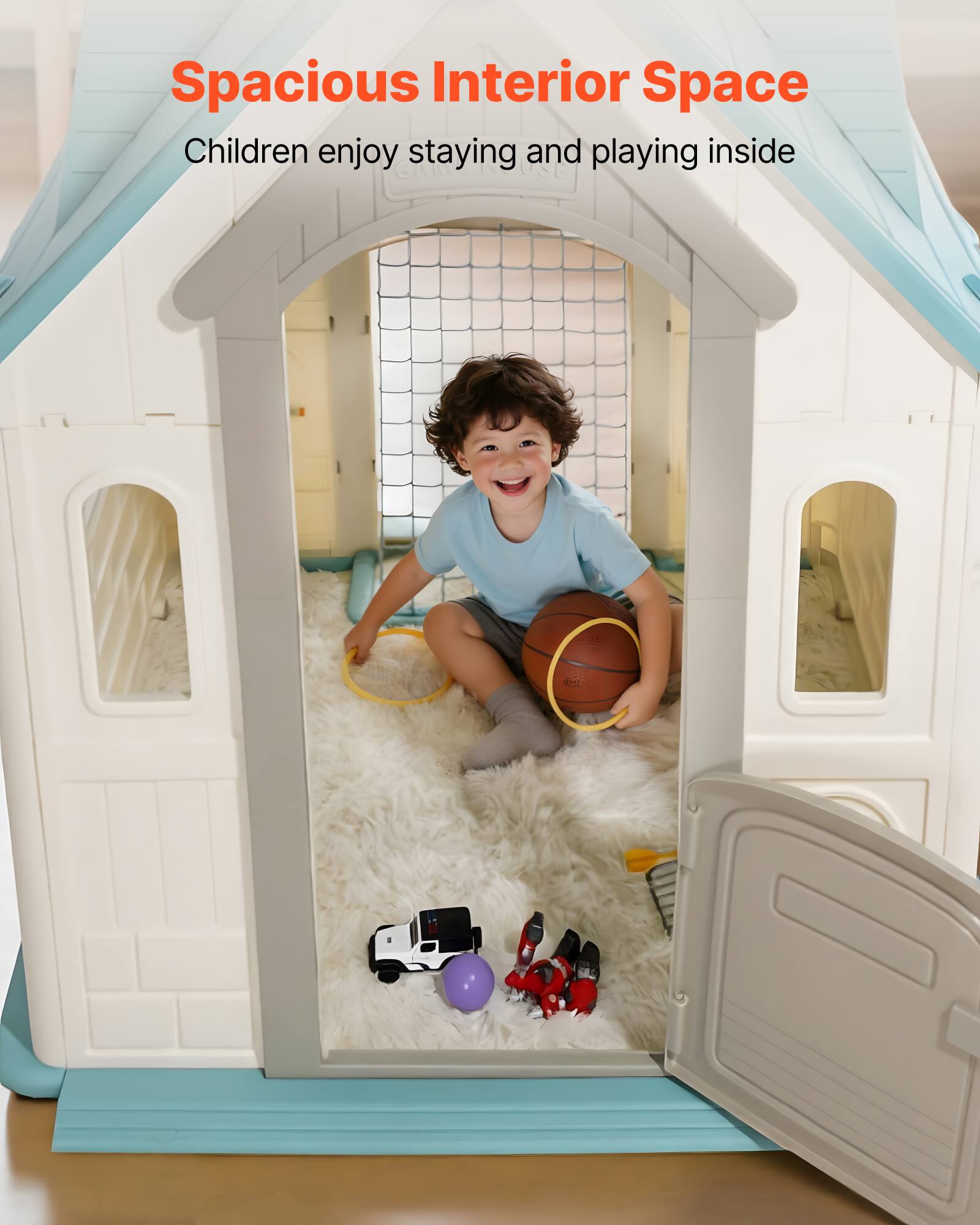 Spacious Interior Space  
Children enjoy staying and playing inside