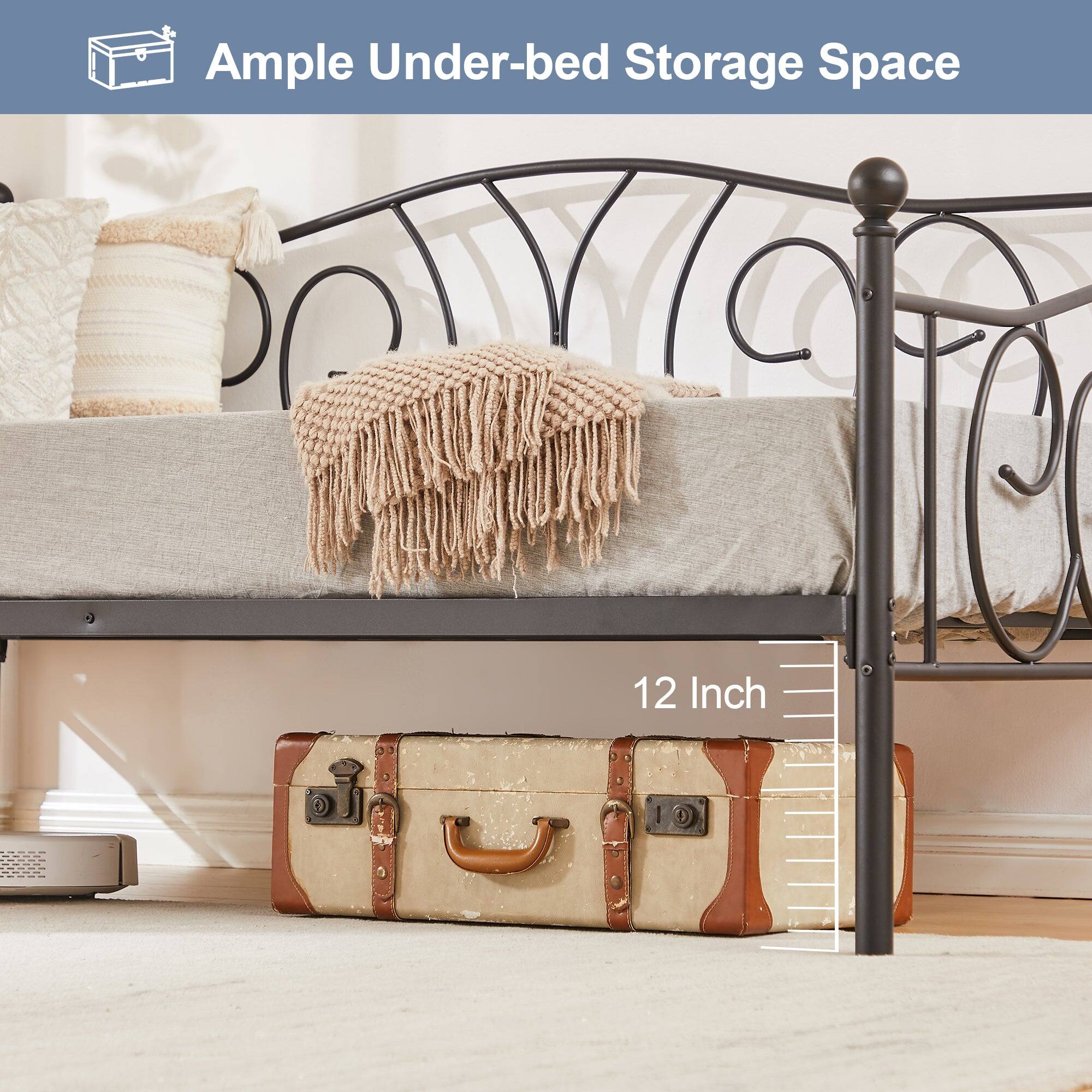 Ample Under-bed Storage Space

12 Inch