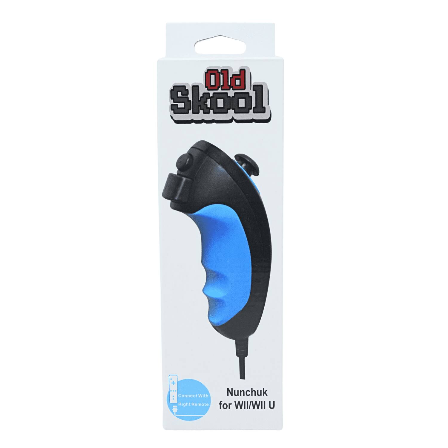 Old Skool + Connect With Right Remote Nunchuk for Wii/Wii U