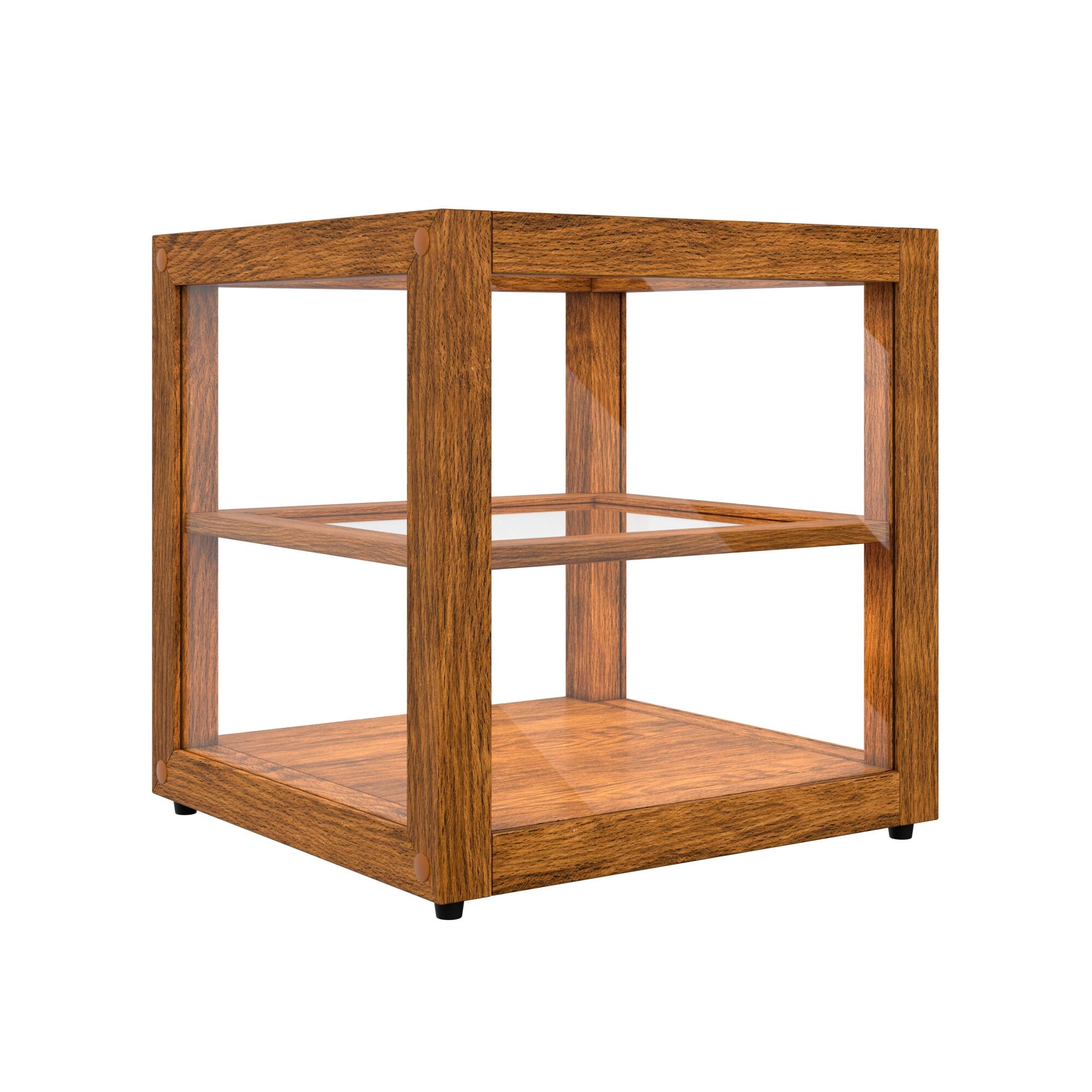 Alt View 6. Koolmore - 15 In. Artisan Light Wooden Bakery Display Square Case 1 Cu. ft. (KM-BDW-15L) - Ash wood color.