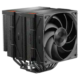 PCCOOLER - RZ620 Dual Tower CPU Air Cooler, 6 Heat Pipes, 275W TDP, Aluminum Top Cover, 157.5mm Tall, 120mm PWM Fans w/ 3 Modes - Black