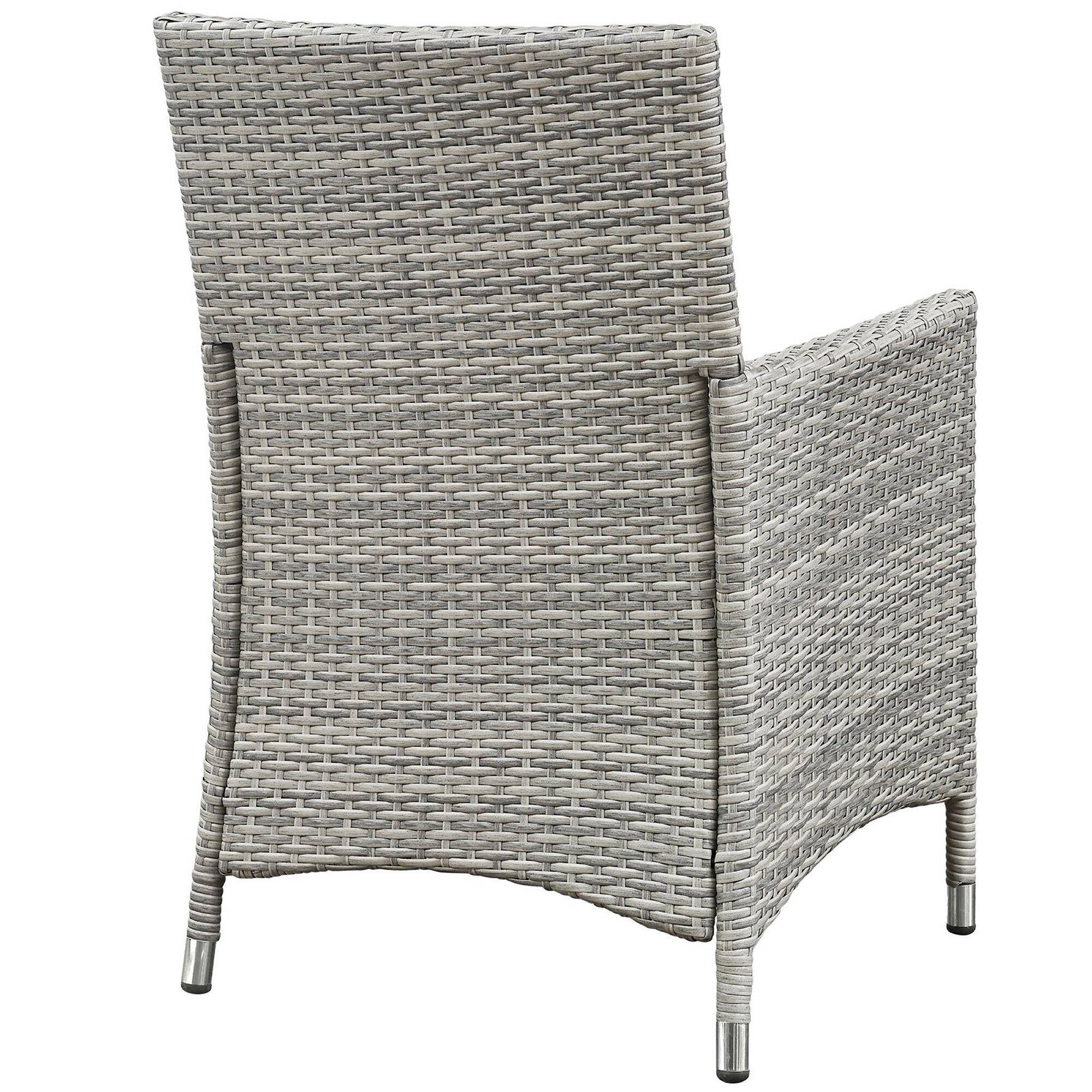 Alt View 7. Modway - Bridge 4 Piece Outdoor Patio Patio Conversation Set by Modway - Light Gray Gray.