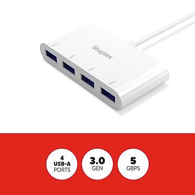 Staples

4 USB-A Ports  
3.0 Gen  
5 GBPS