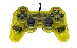 Mars Devices - Transparent Controller for Playstation PS1 PS2 - Yellow