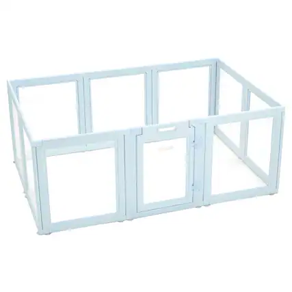 Front. VEVOR - Dog Whelping Box, 76x49x30 in Plastic Dog Whelping Pen for Large Sized Dogs, Waterproof Puppy Playpen.