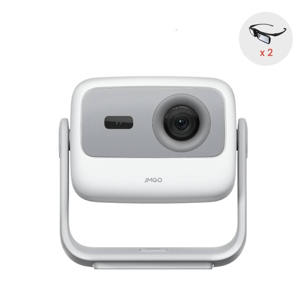 JmGO - N1S SE 1080P FHD Triple Laser Smart Projector Google TV Dual Speakers Dolby Audio 3D Movie for Home Theater - Gray