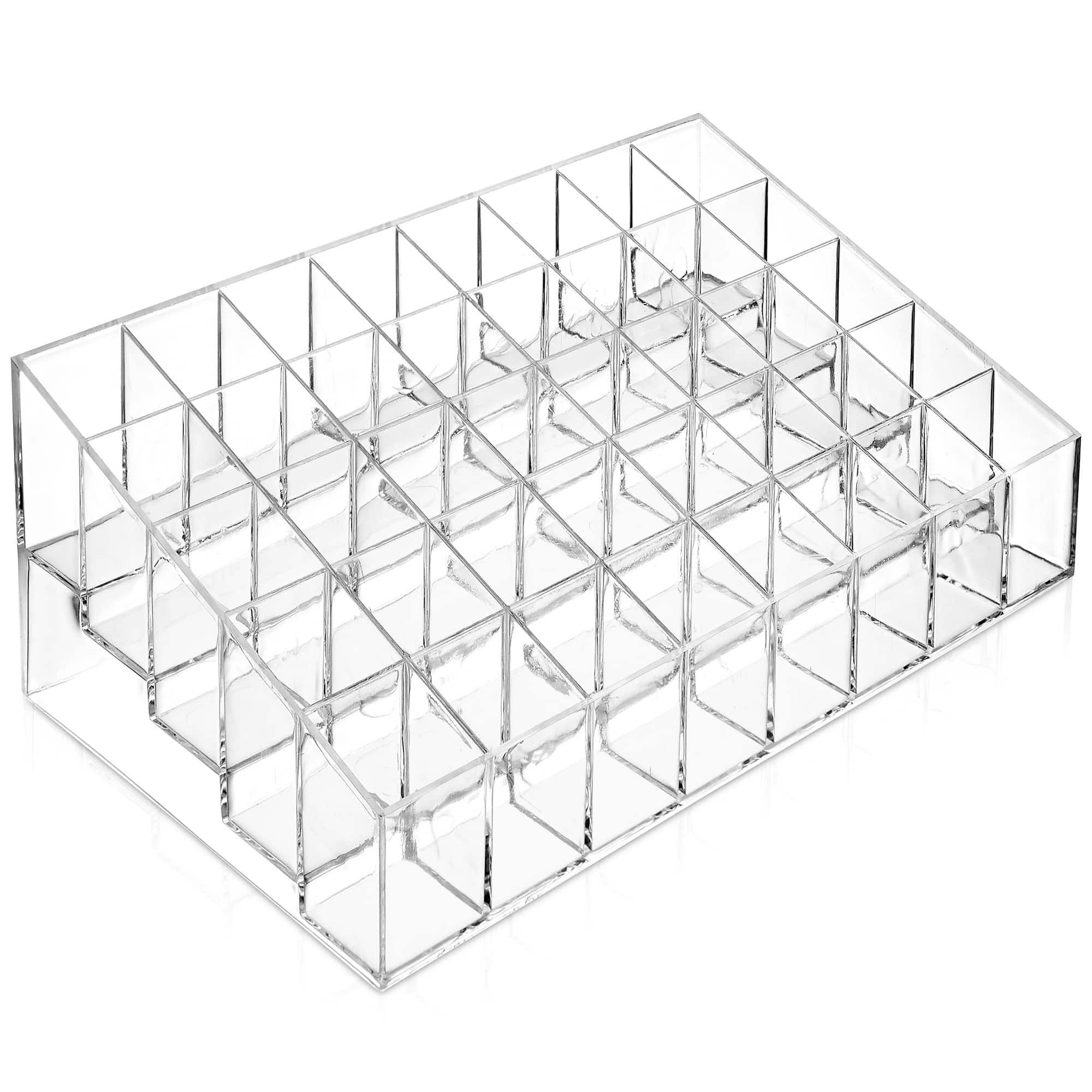 Casafield - 40 Slot Acrylic Lipstick and Makeup Organizer - Cosmetic Display Case - Clear