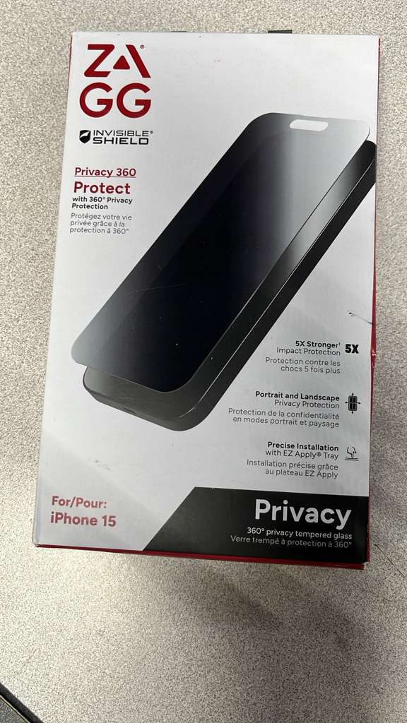 ZAGG - Privacy 360 Protect For iphone 15 - Clear