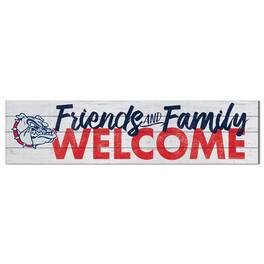 Jardine - Gonzaga Bulldogs 10'' x 40'' Friends & Family Welcome Sign - White
