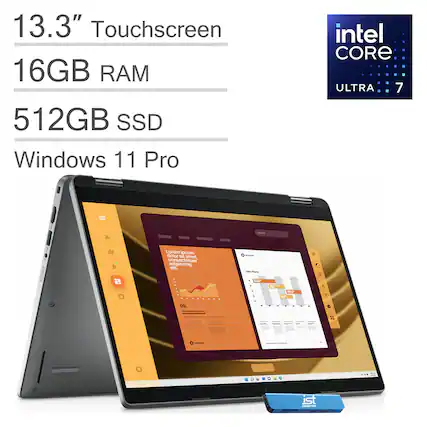 13.3" Touchscreen
16GB RAM
512GB SSD
Windows 11 Pro
Intel Core Ultra 7