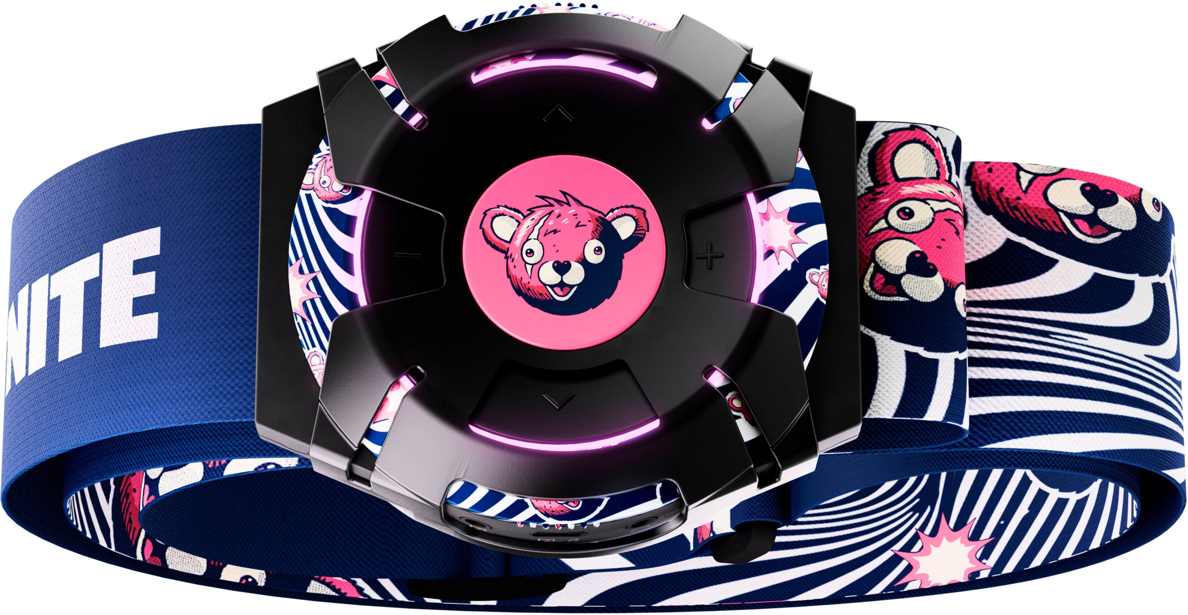 Left. Woojer - Fortnite Strap 3 Ring, Armor & Belt Style-set - Cuddle Team Leader Edition - Black, Pink.