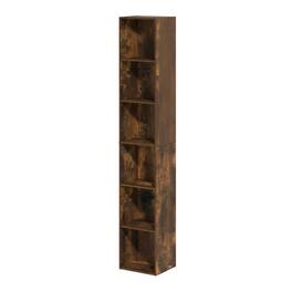 FurniFact - Engineered Wood bookcase with sleek design for versatile storage - Amber Pine