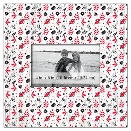 Fan Creations - New Jersey Devils 10'' x 10'' Floral Pattern Frame - Multicolor