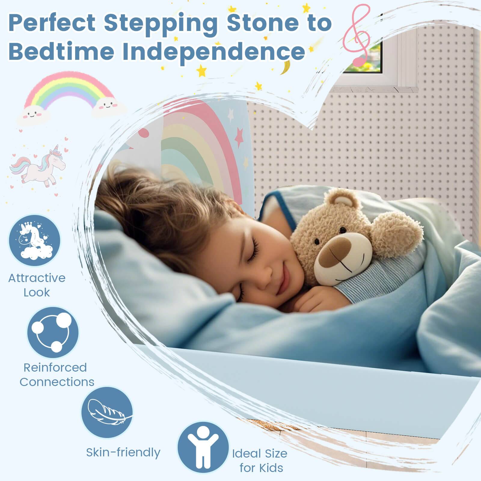 Perfect Stepping Stone to Bedtime Independence

- Attractive Look
- Reinforced Connections
- Skin-friendly
- Ideal Size for Kids