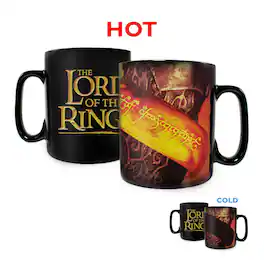 Trend Setters - The Lord of the Rings (The One Ring) Morphing Mugs® Heat-Sensitive Clue Mug - Black