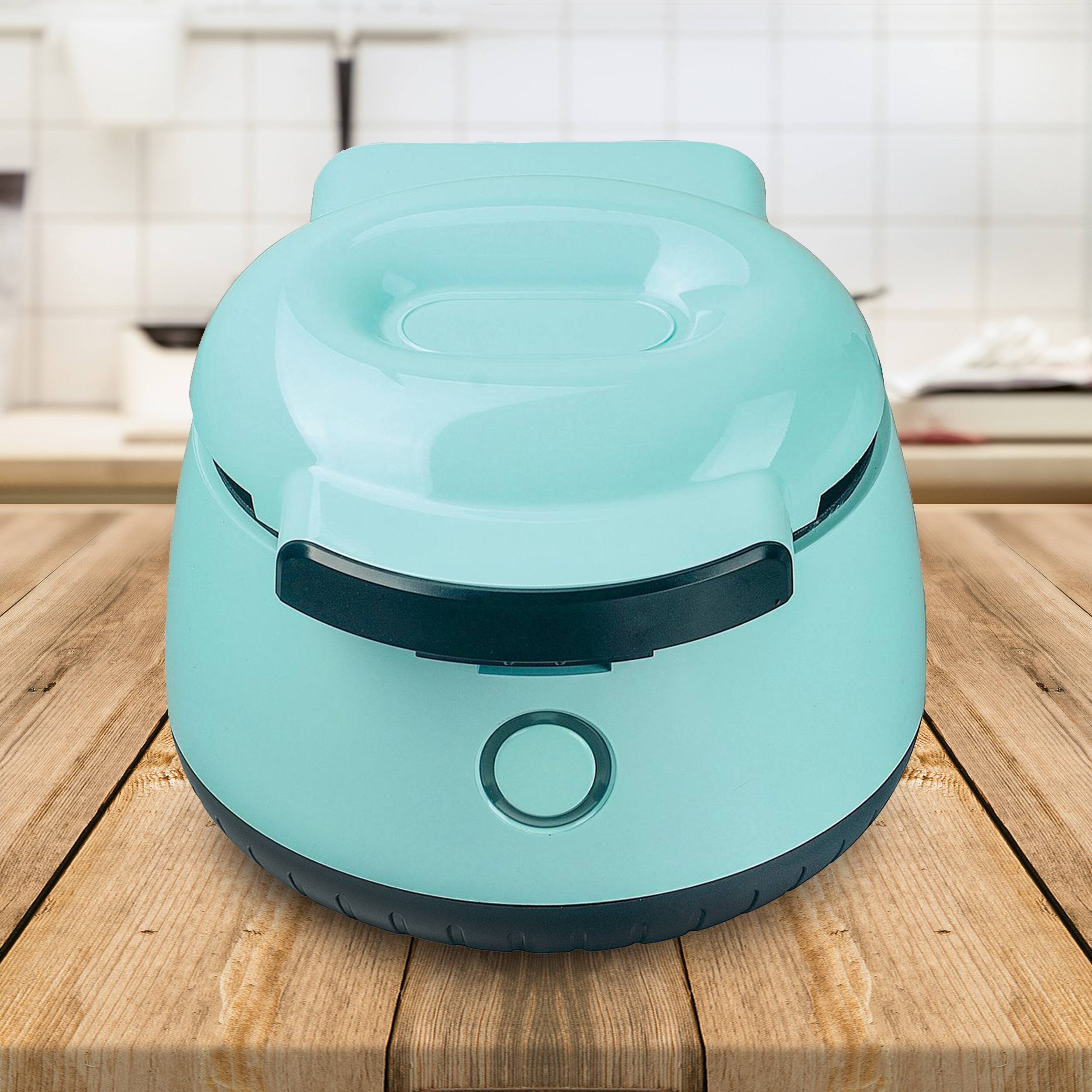 Alt View 3. Brentwood - Brentwood 5 Inch Electric Waffle Bowl Maker in Blue - Blue.