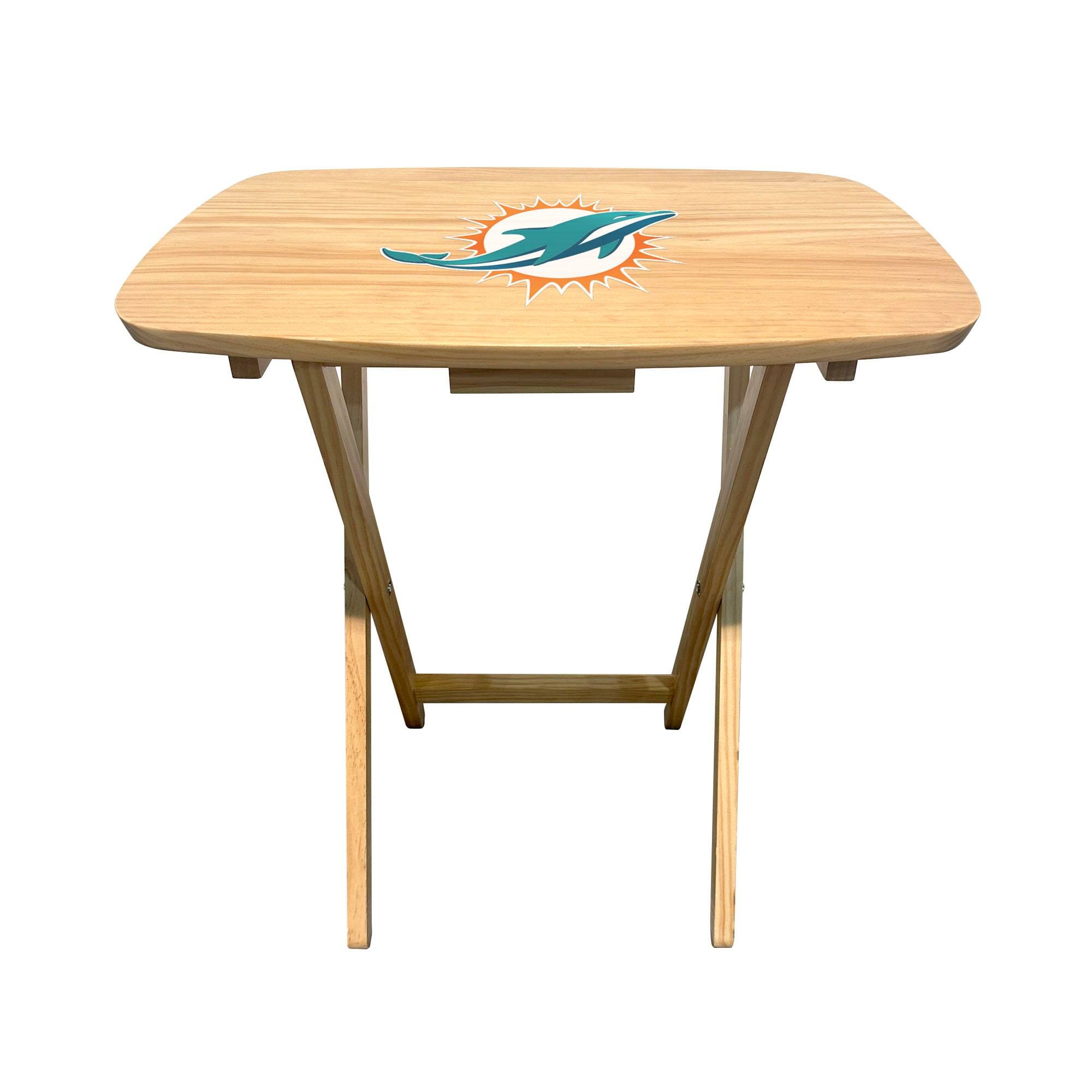 Alt View 1. Imperial - Miami Dolphins Large Folding TV Tray Table - Multicolor.