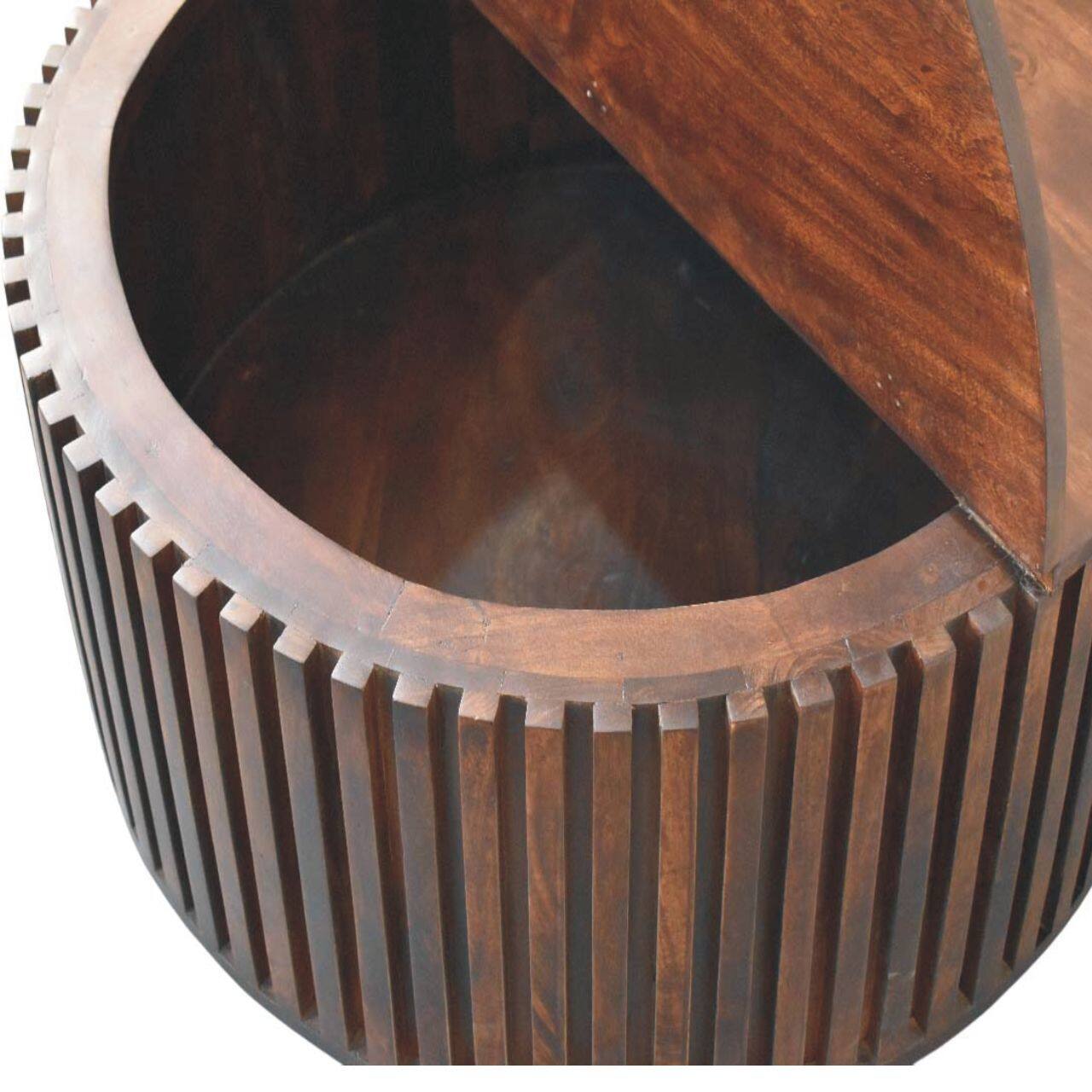 Alt View 7. Artisan Furniture - Artisan Furniture Solid Wood Orion Slatted Coffee Table - Brown.