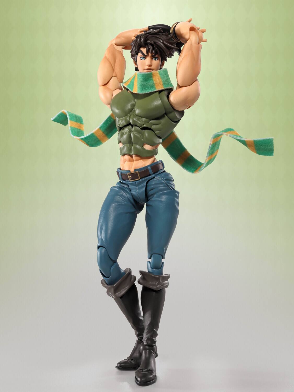 Alt View 1. Bandai - Tamashii Nations - JoJo's Bizarre Adventure - S.H.Figuarts - Joseph Joestar Action Figure   - COLLECTIBLES - Multicolor.
