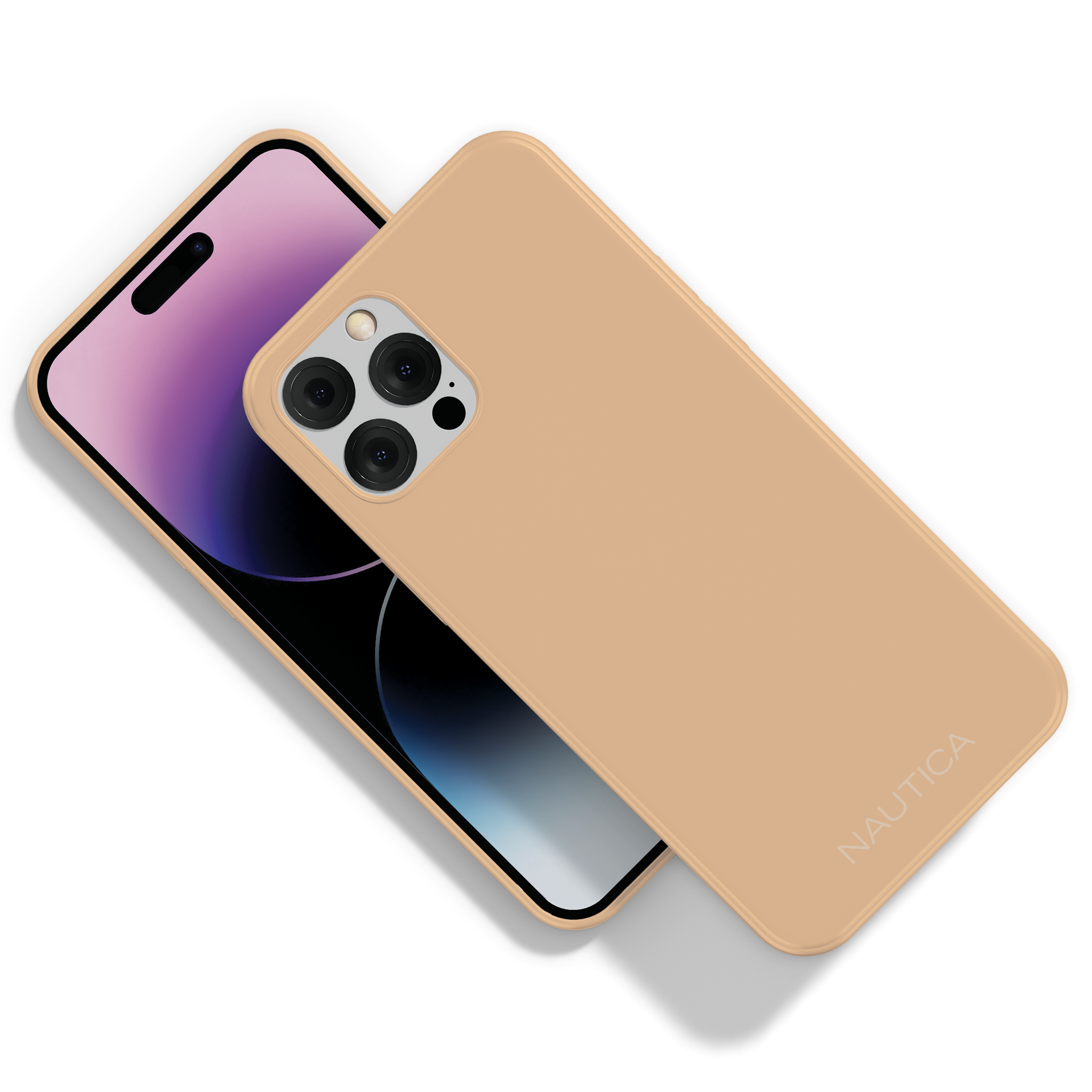 Nautica - Matte Phone Case for iPhone 14 Pro, Case with Ultra-Light, Slim Design, Anti-Scratch, Shockproof Protective Phone Cover - Cantaloupe