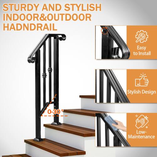 STURDY AND STYLISH INDOOR & OUTDOOR HANDRAIL

- Easy to Install
- Stylish Design
- 0-30° Low-Maintenance