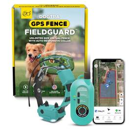 Dogtra - GPS Fence FieldGuard - No Subscription Wireless Dog Fence, App, Live Tracking, Waterproof, Dogs 25 lbs and over - Green
