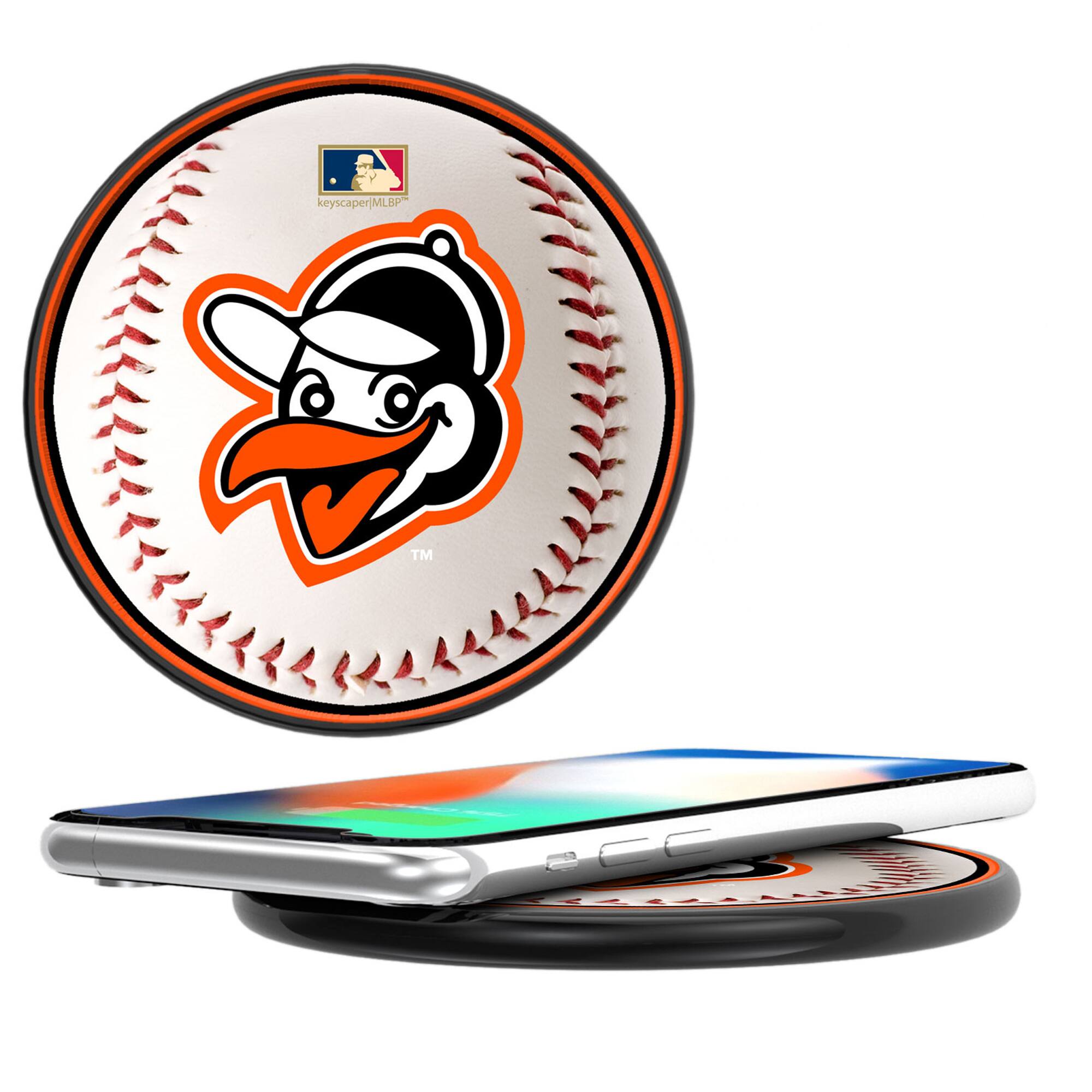 Keyscaper - Baltimore Orioles 15 Watt Wireless Induction Charger - Multicolor
