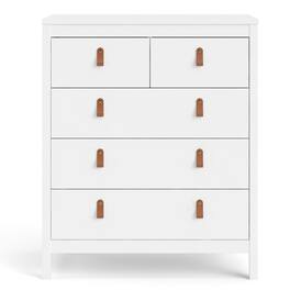 Tvilum - Madrid 5 Drawer Chest - White