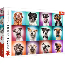 Trefl - Red 2000 Piece Puzzle - Funny dog portraits II