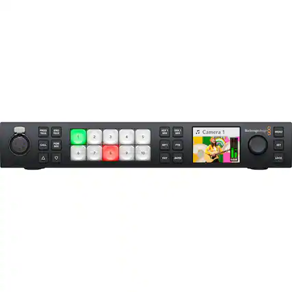 PUSH PROD ENG TALK 1 2 3 4 5 KEY MX DSK1 Mx . Camera 1 Blackmagicdesign : MINU CALL M MP1 - FT8 SET 6 7 8 9 10 CUT AUTO Om LOCK