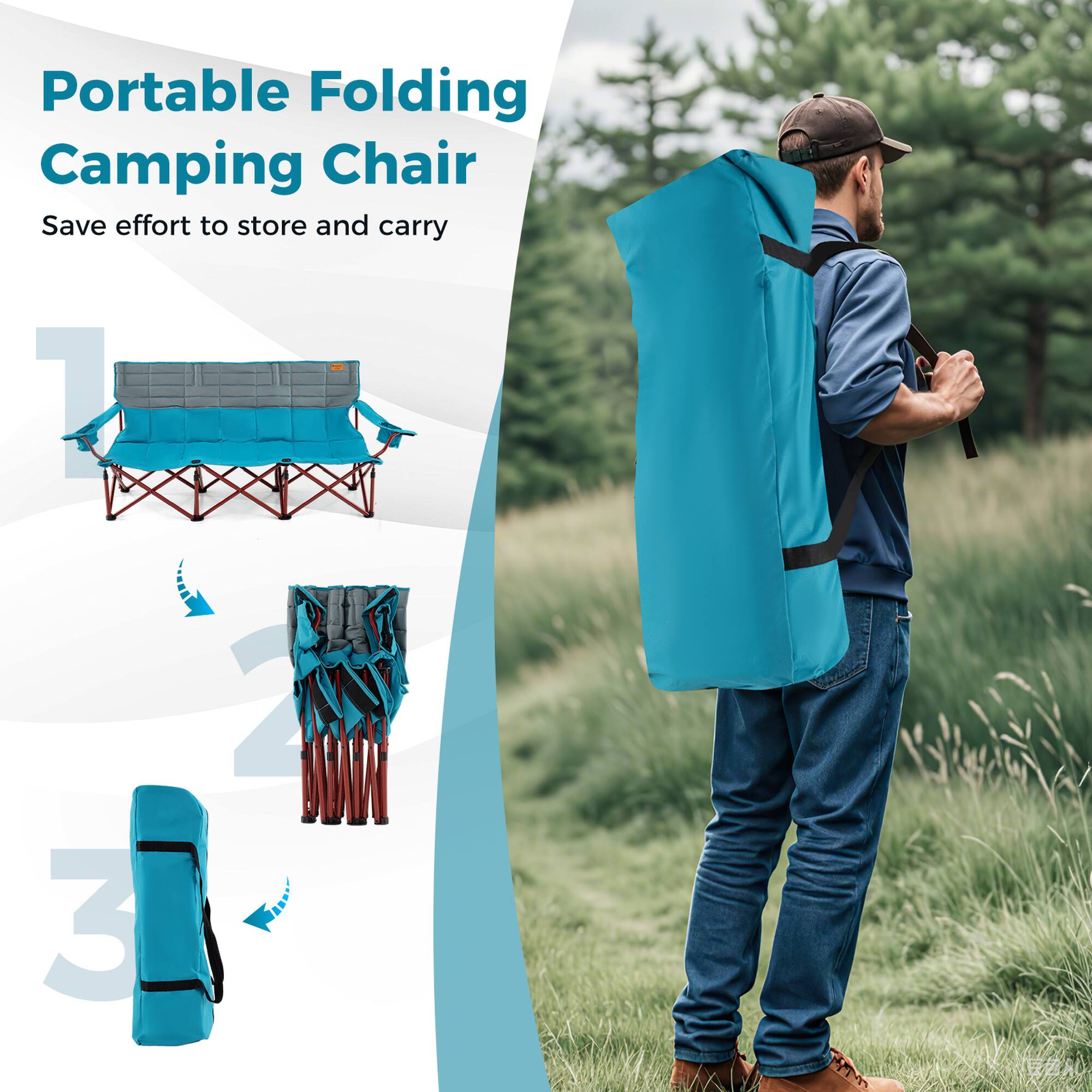 Portable Folding Camping Chair
Save effort to store and carry
1 3 7