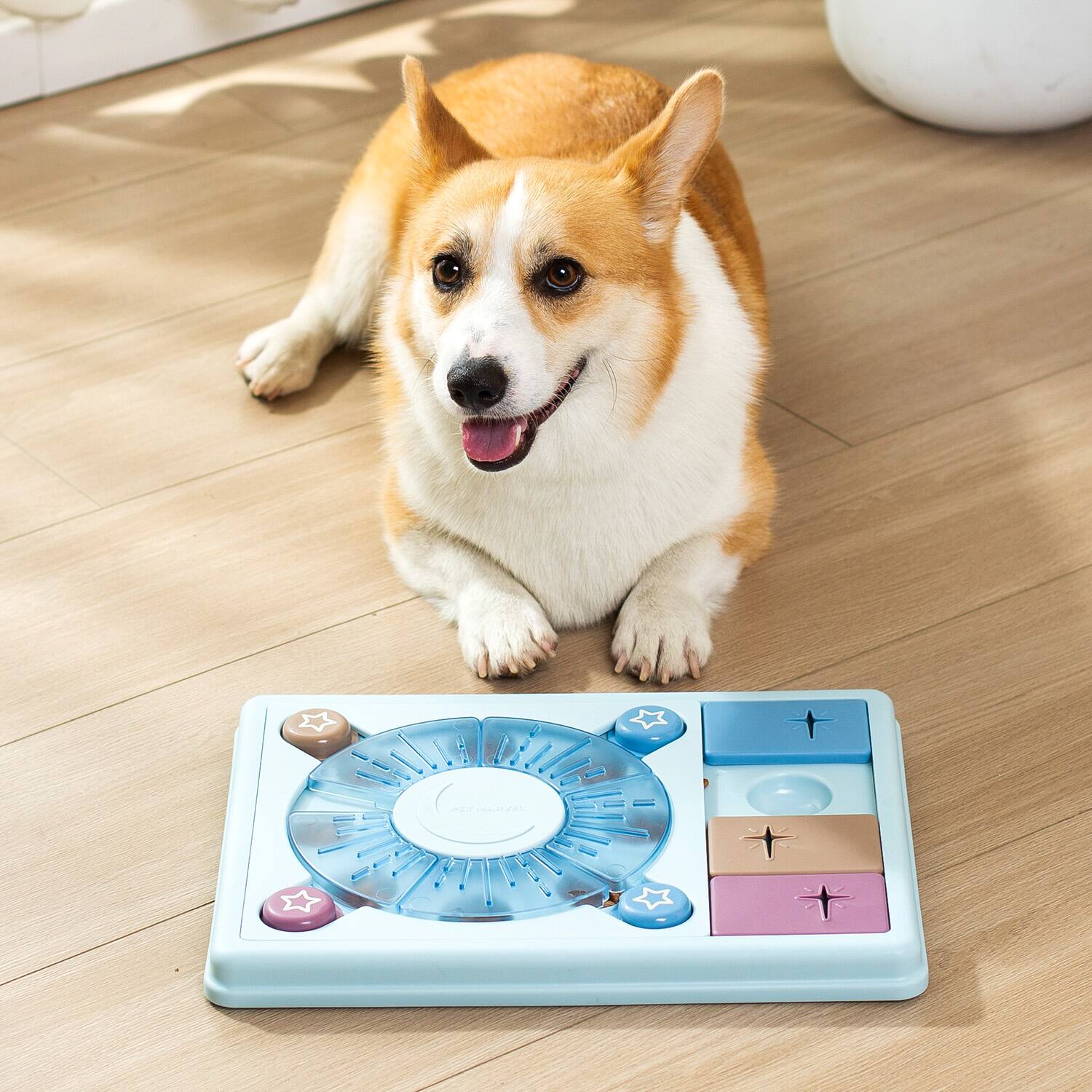 Alt View 4. PET MARVEL - PET MARVEL Interactive Puzzle Game Dog Toy, Level 2 for Upgrade - Blue.
