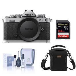 Bundle - Nikon - Z fc DX-Format Mirrorless Camera with 64GB SD Card, Shoulder Bag, Cleaning Kit