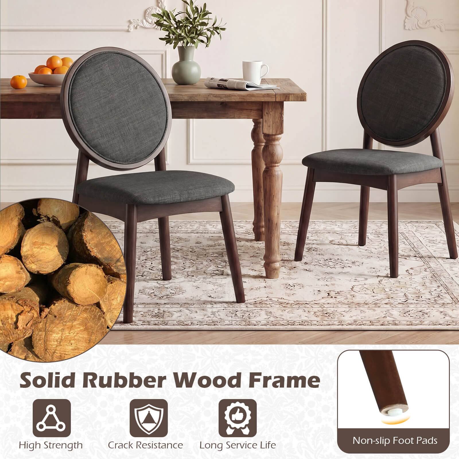 Solid Rubber Wood Frame  
High Strength  
Crack Resistance  
Long Service Life  
Non-slip Foot Pads
