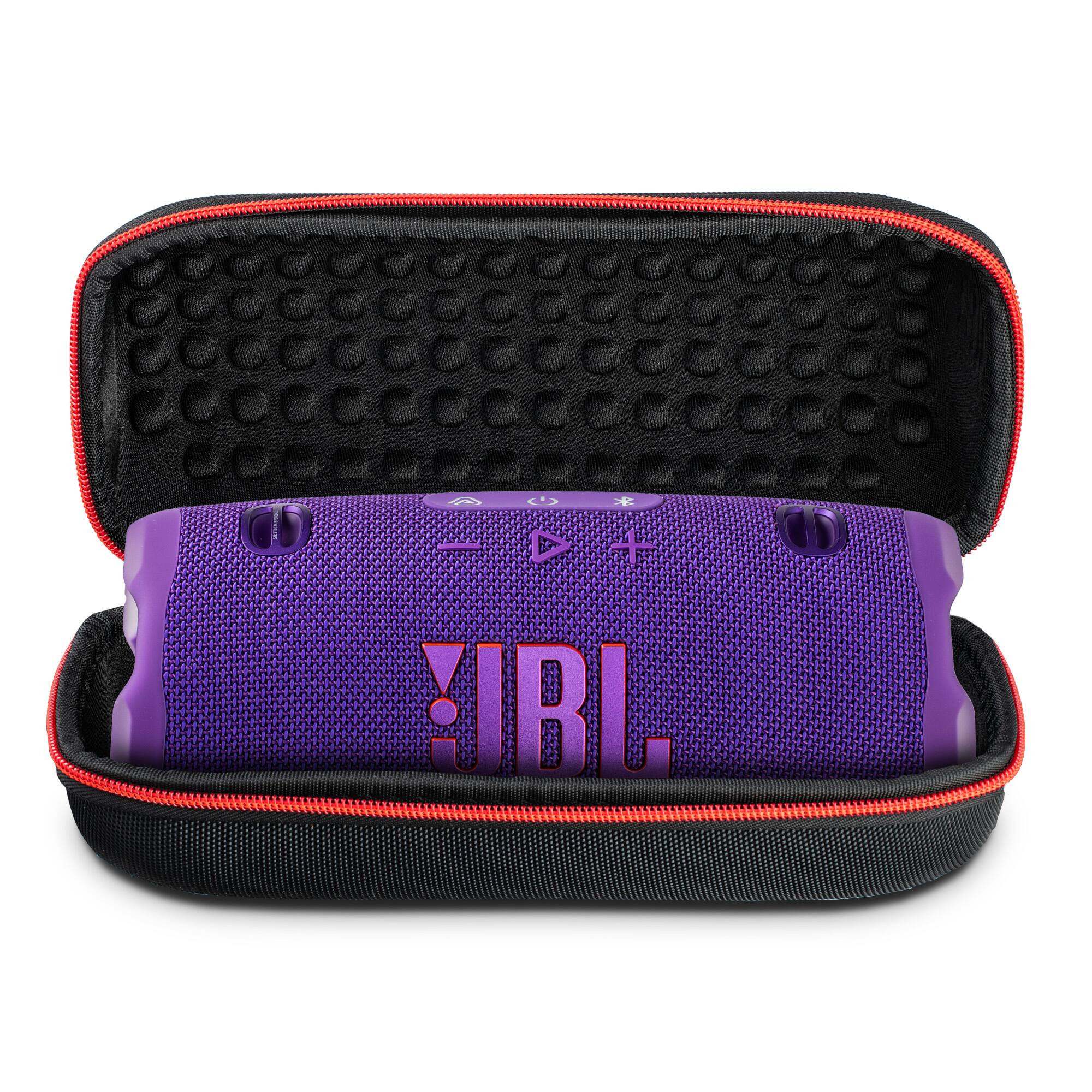 Alt View 2. JBL - JBL Charge 6 Portable Wireless Bluetooth Speaker with IP68 Waterproof (Purple) Case Bundle - Purple.
