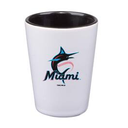 The Memory Company - Miami Marlins 2oz. Inner Color Ceramic Cup - Multicolor