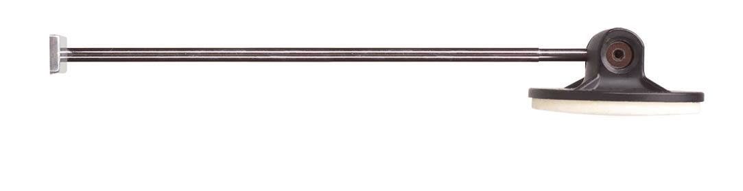 Front. Gibraltar Hardware - Round Flat Self-Aligning Bass Drum Beater, Compatible with Most Pedals, Delivers Balanced Impact and Consistent Contact.